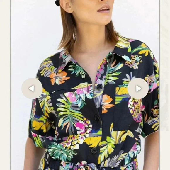 Le Superbe Fruit Salad Belted Romper Size 4 - Picture 5 of 12